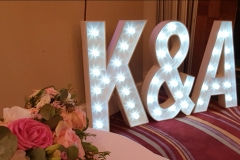 Light Up Initials K&A
