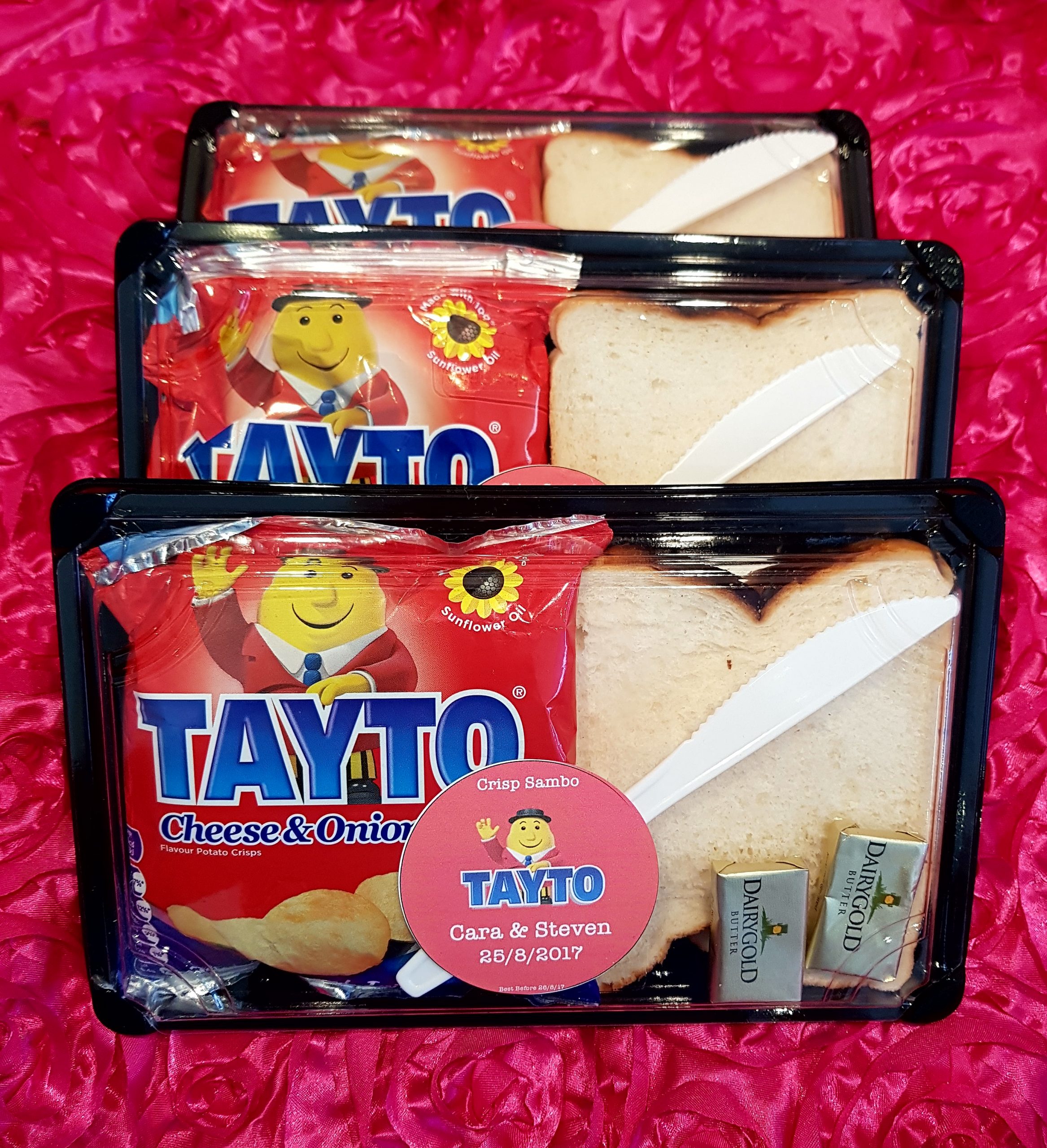 Tayto pack sandwiches